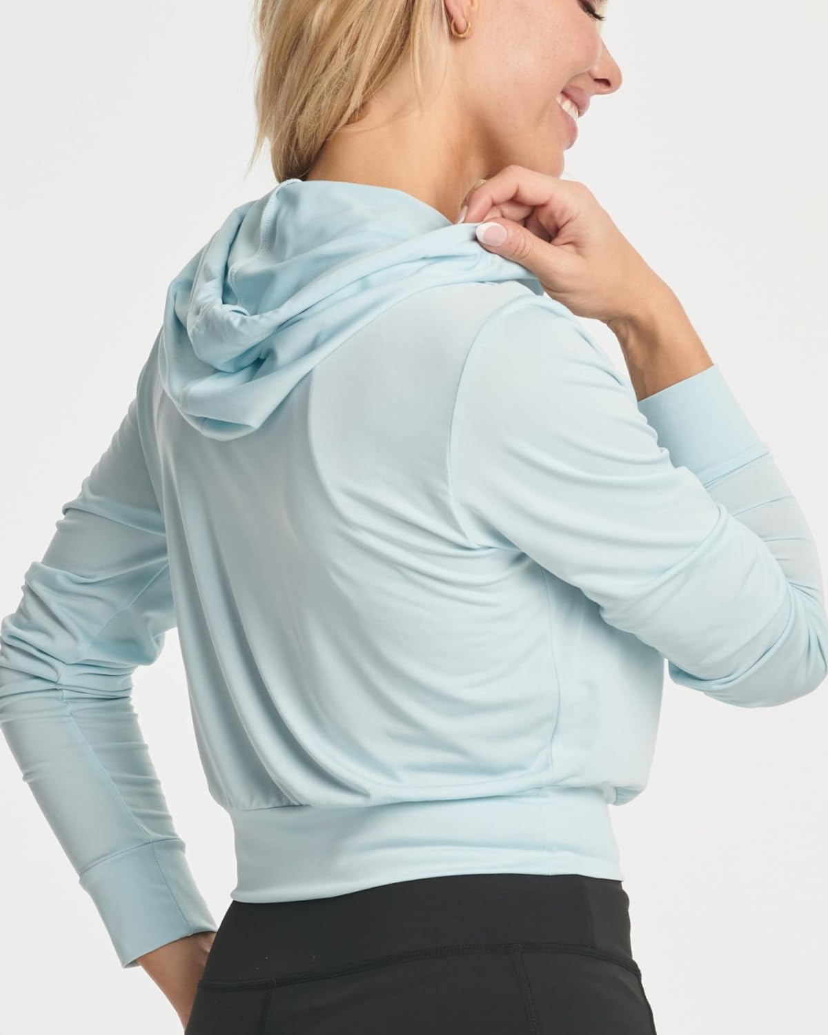 "Family Traditions" Ladies Dry Fit Crop Hoodie