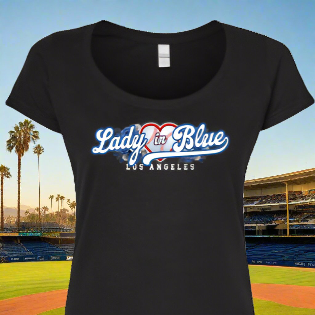 "Lady in Blue" Womens Scoop Tee