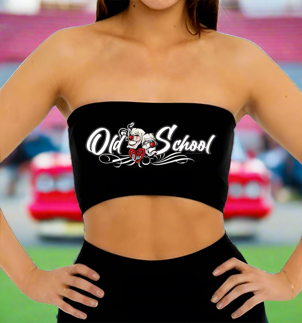 "Old School Luv" Ladies Seamless Tube Top