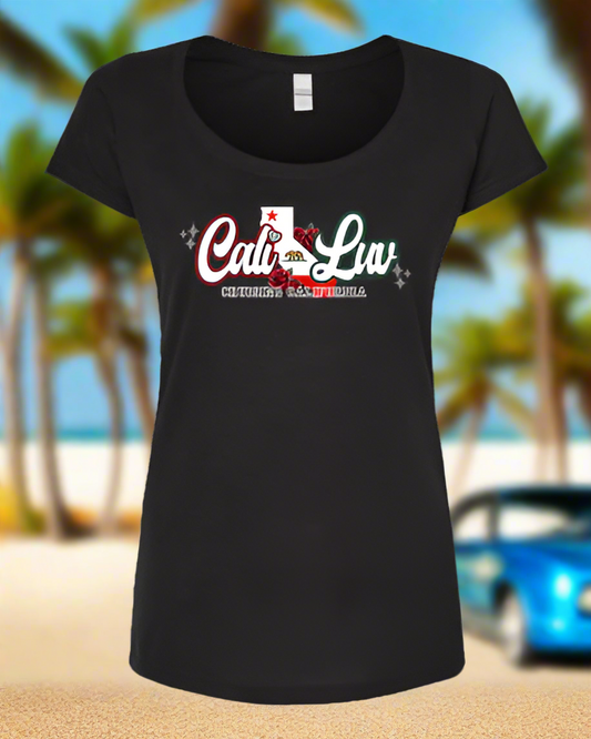 "CaliLuv" Womens Scoop Tee