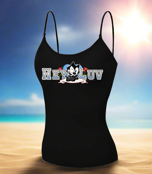 "Hey Luv" Ladies Cami w/Adjustable Straps