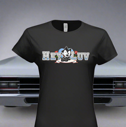 "Hey Luv" Womens Scoop Tee