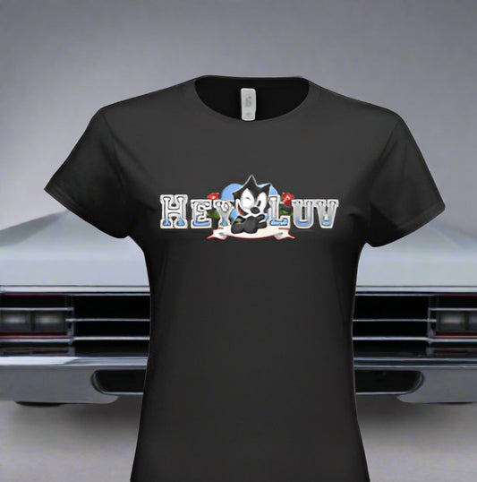 "Hey Luv" Womens Scoop Tee